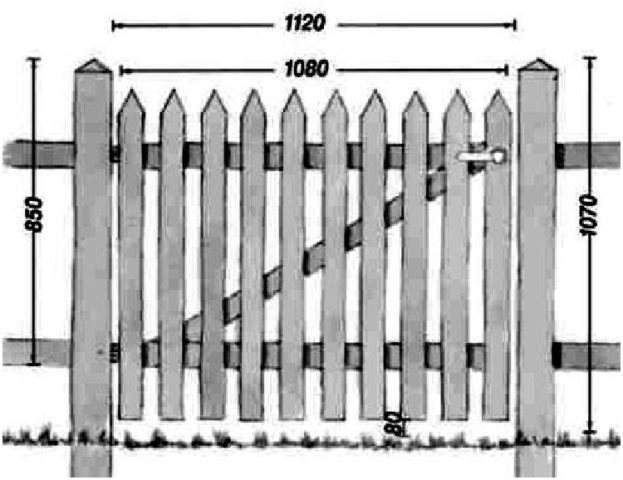 Забор из деревянного штакетника: чертежи, установка, фото, видео